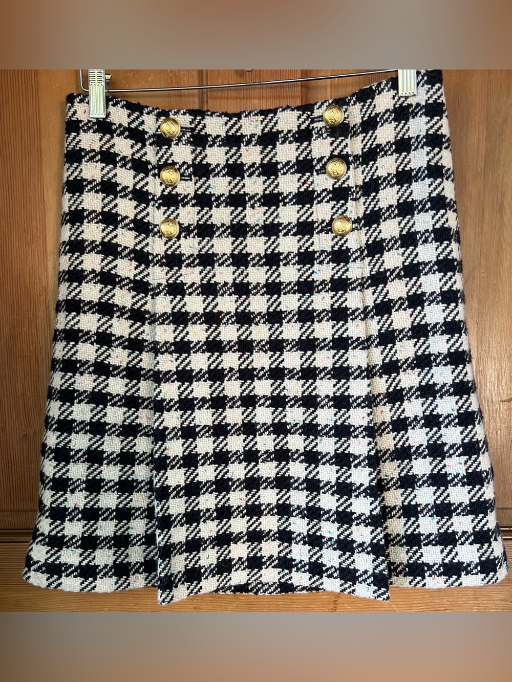 TALBOTS Houndstooth Tweed Skirt 2